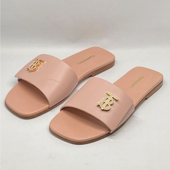 Burberry Sloane Slip On Sandals - Picture 1 of 15